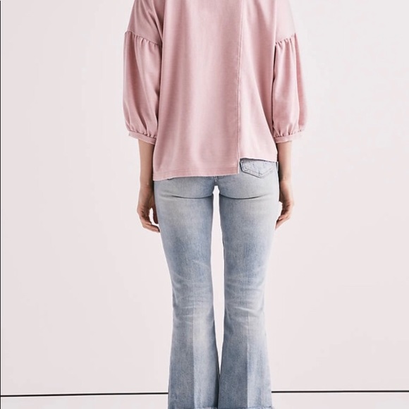 LAST 1 👚3X HP👚NWT Lucky Brand spliced sweatshirt - Picture 3 of 7